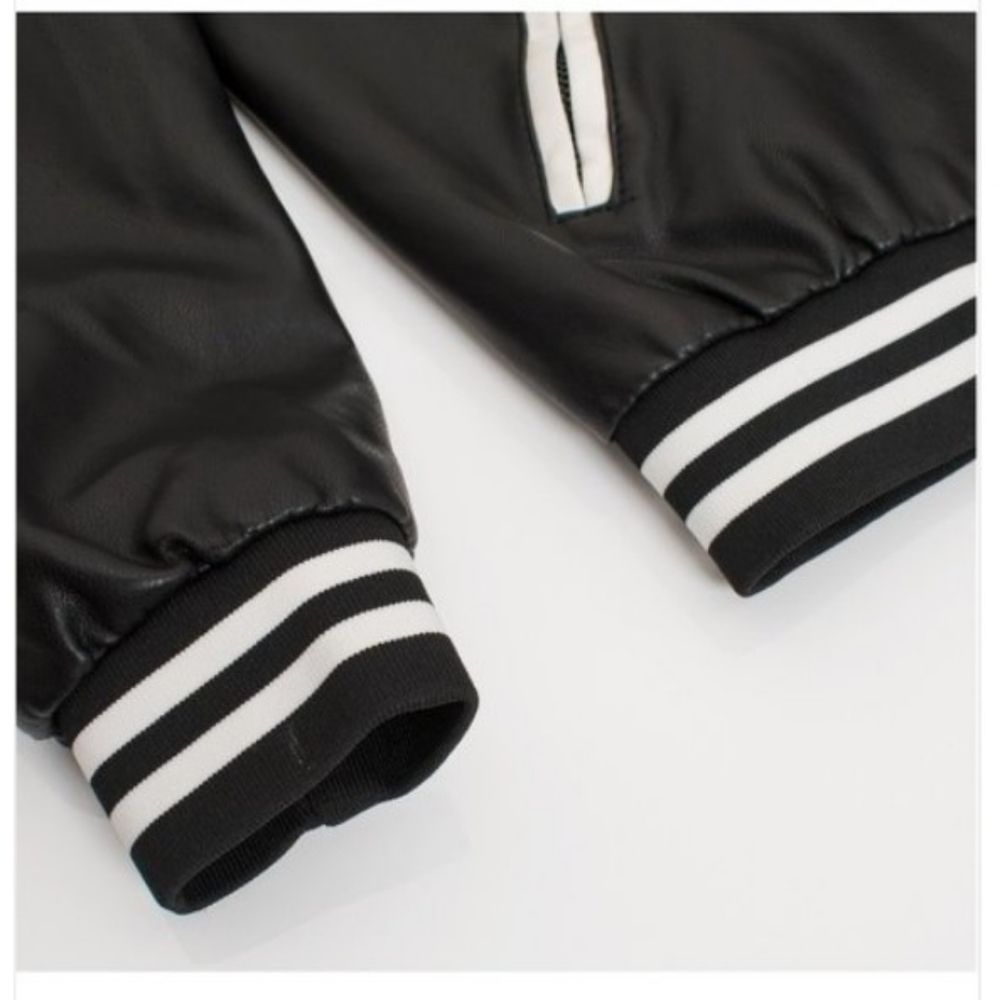 VIP Collection Black Leather Jacket - Picture 7 of 12